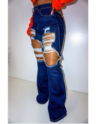 Replica  Fashion High-waisted Ripped Denim Jeans For Women #795591 $27.30 USD for Wholesale