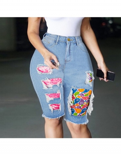 Replica Fashion Casual Denim Short Jeans For Women #795600 $23.25 USD for Wholesale