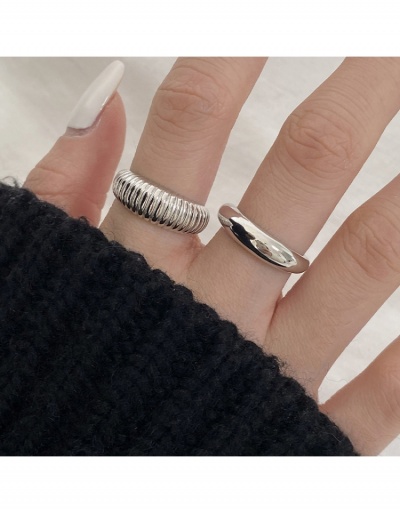 Replica  Sterling Silver Personalized Fashion Round Smooth Women's Ring #795613 $4.52 USD for Wholesale