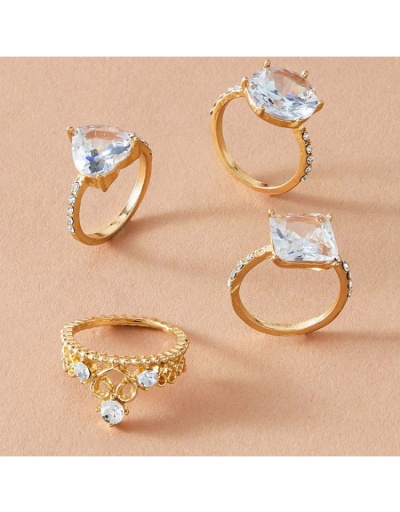 Replica Trendy Rhinestone Ring Sets For Women #795616 $5.33 USD for Wholesale