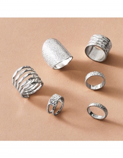 Replica Hollow Out Hip Hop Solid Ring Sets #795617 $6.08 USD for Wholesale