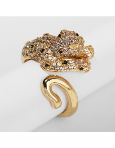 Hip Hop Leopard Rhinestone Rings For Women #795618 $10.23 USD, Wholesale Fashion Ring