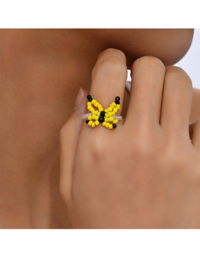 Fashion Simple Butterfly Bead Rings For Women #795624 $5.01 USD, Wholesale Fashion Ring