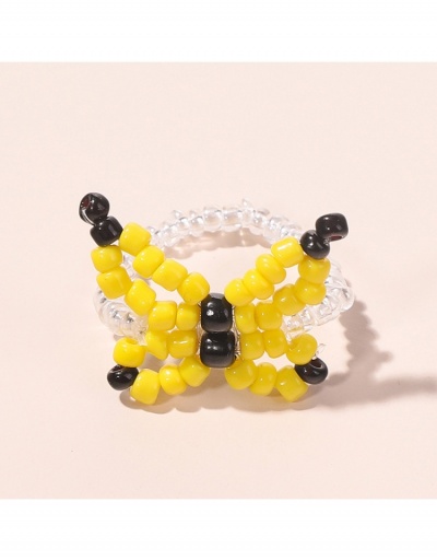 Replica Fashion Simple Butterfly Bead Rings For Women #795624 $5.01 USD for Wholesale