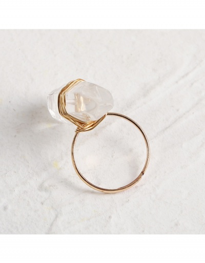 Replica Fashion Simple White Crystal Rings For Women #795627 $5.35 USD for Wholesale