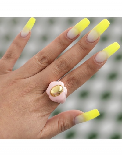  Fashion Acrylic Flower Simple Resin Cool Ring #795628 $5.15 USD, Wholesale Fashion Ring