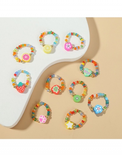 Replica Fashion Simple Color Fake Fruit Ring Sets #795629 $5.05 USD for Wholesale