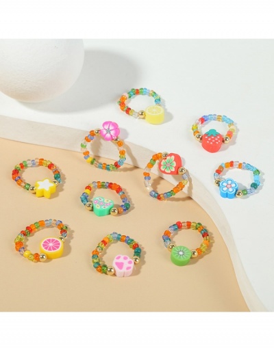 Replica Fashion Simple Color Fake Fruit Ring Sets #795629 $5.05 USD for Wholesale