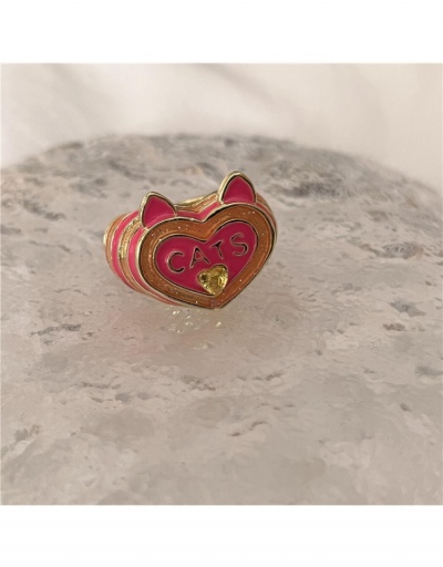 Replica  2022 Cute Heart Cat Ear Ring #795641 $9.48 USD for Wholesale