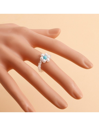  Color Simple Style Flower Elastic Rope Ring #795647 $3.38 USD, Wholesale Fashion Ring