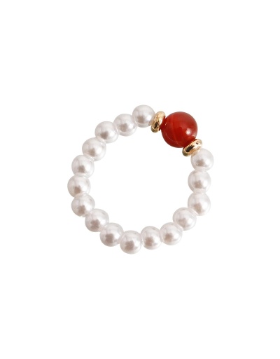 Replica  Bohemian Colorful Imitation Pearl Ring For Women #795649 $3.08 USD for Wholesale