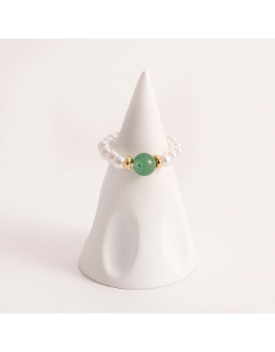 Replica  Bohemian Colorful Imitation Pearl Ring For Women #795649 $3.08 USD for Wholesale