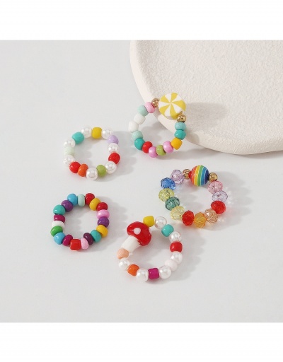  National Style Mushroom Beads Ring Sets #795655 $6.50 USD, Wholesale Fashion Ring