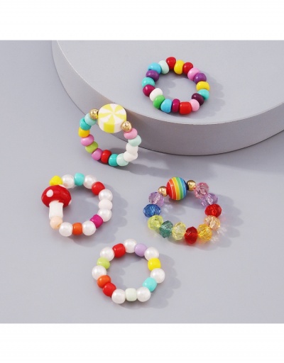 Replica  National Style Mushroom Beads Ring Sets #795655 $6.50 USD for Wholesale