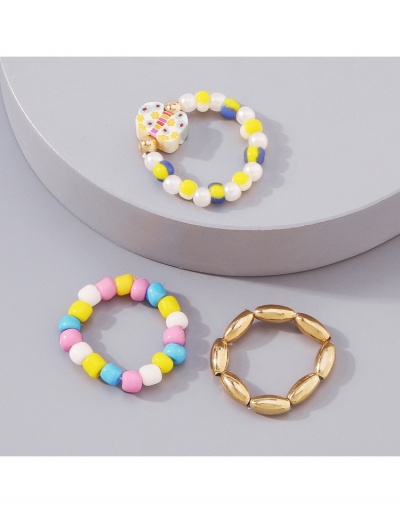 Retro Style Beads Ring Sets For Women #795658 $5.71 USD, Wholesale Fashion Ring