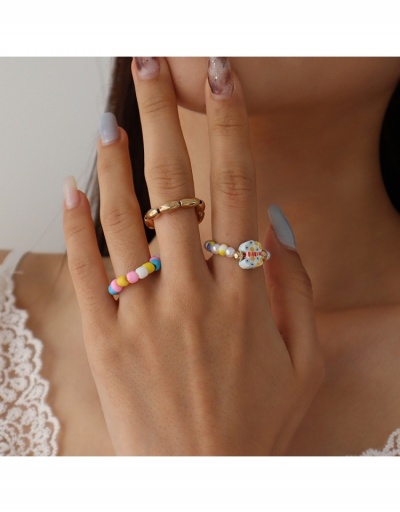 Replica Retro Style Beads Ring Sets For Women #795658 $5.71 USD for Wholesale