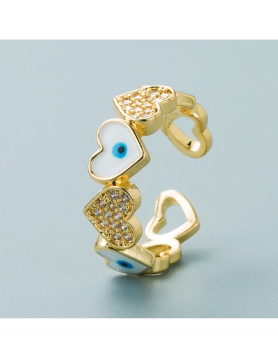  Metal Decor Heart Devil's Eye Opening Adjustable Ring #795662 $7.83 USD, Wholesale Fashion Ring