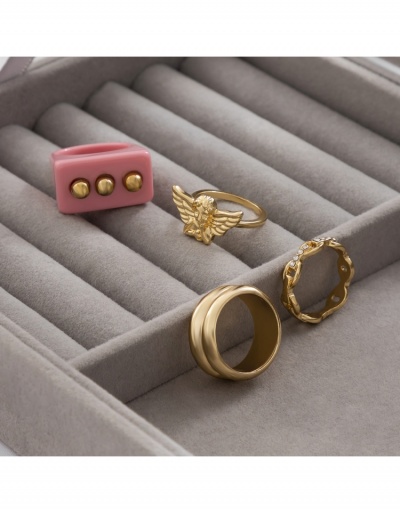 Replica  Fashion Geometric Design Women Rings Set #795667 $6.83 USD for Wholesale