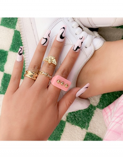 Replica  Fashion Geometric Design Women Rings Set #795667 $6.83 USD for Wholesale