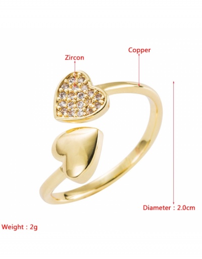 Replica  New Copper Geometric Zircon Women Ring #795670 $8.14 USD for Wholesale