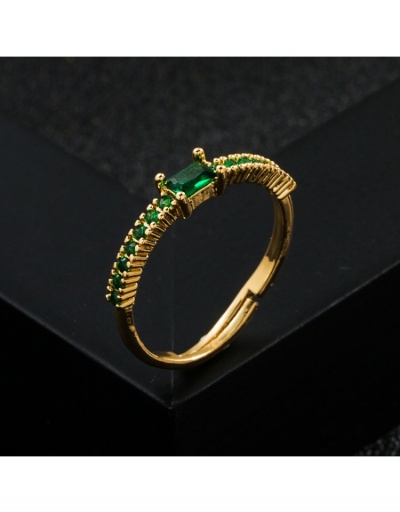 Replica  New Copper Geometric Zircon Women Ring #795670 $8.14 USD for Wholesale