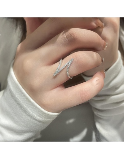 Replica Irregular Letter V Design Women Ring #795672 $7.03 USD for Wholesale