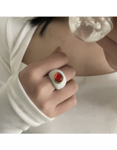 Replica  Acrylic Contrast Color Cool Women Ring #795678 $9.10 USD for Wholesale