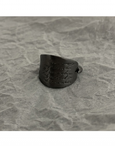 Replica Simple Design Letter Solid Ring For Unisex #795682 $8.76 USD for Wholesale