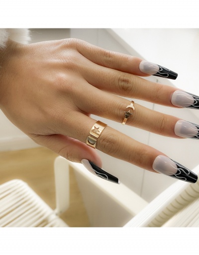 Replica Stylish Star And Moon Female Ring #795689 $4.48 USD for Wholesale