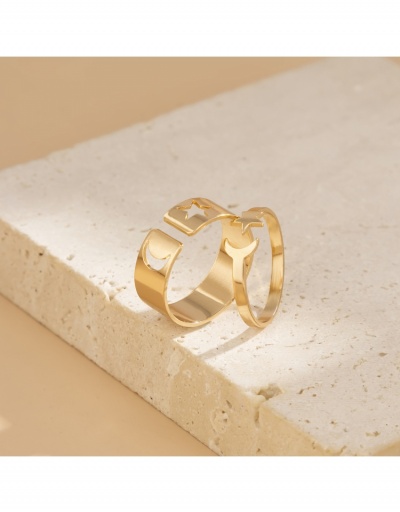 Replica Stylish Star And Moon Female Ring #795689 $4.48 USD for Wholesale