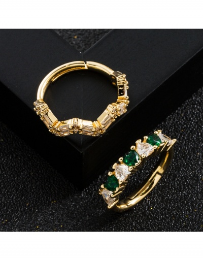 Replica Latest Fashion Hip Hop Copper Zircon Rings For Women #795690 $9.67 USD for Wholesale