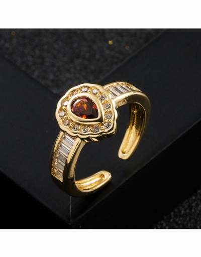 Replica Fashion Copper Zircon Ladies Rings #795691 $8.74 USD for Wholesale