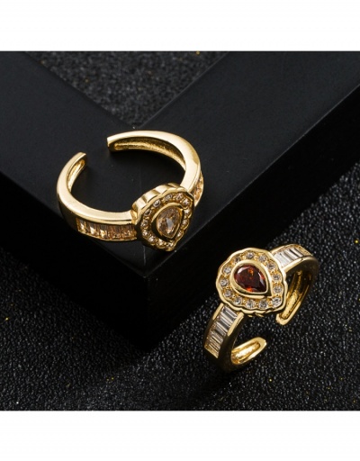 Replica Fashion Copper Zircon Ladies Rings #795691 $8.74 USD for Wholesale