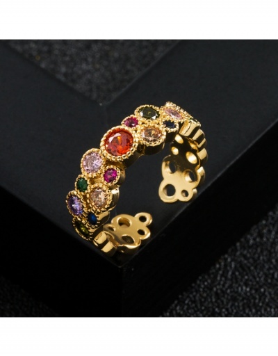 Replica Zircon Hollow Out Hip Hop Rings For Unisex #795693 $9.88 USD for Wholesale