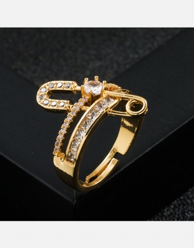 Replica  Fashion  Pearl Zircon Geometric Ring  #795698 $7.13 USD for Wholesale