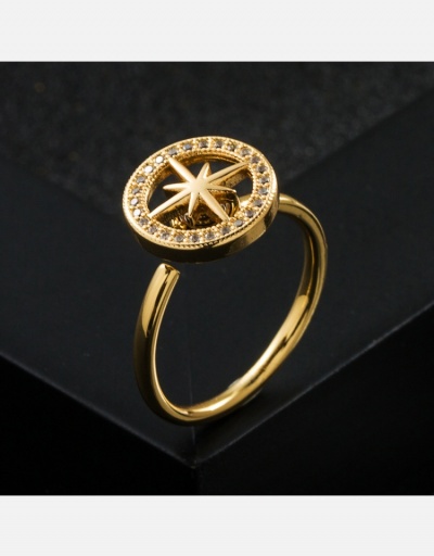 Replica  Metal Deco Geometric Zircon Ring #795699 $9.60 USD for Wholesale