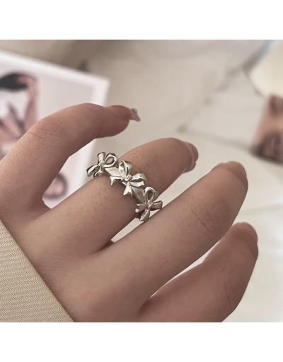 Replica Casual Bow Tie Easy Matching Rings For Women #795700 $6.38 USD for Wholesale