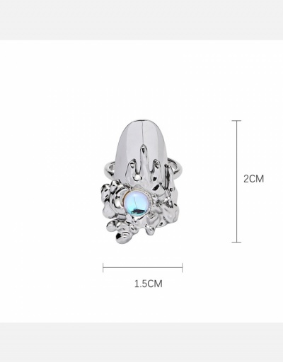 Replica  Irregular Alloy Material Patchwork Design Ring #795703 $10.86 USD for Wholesale