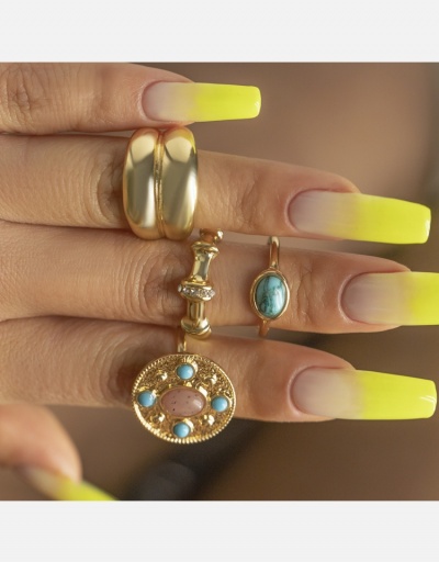 Hip Hop Ladies Geometric Ring Sets #795708 $7.21 USD, Wholesale Fashion Ring