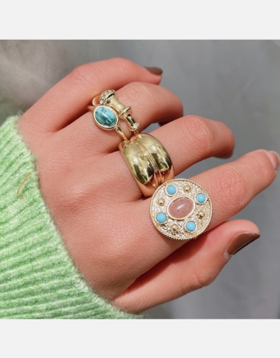 Replica Hip Hop Ladies Geometric Ring Sets #795708 $7.21 USD for Wholesale