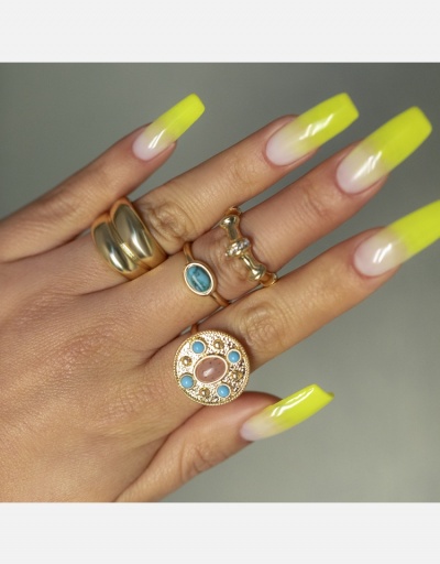 Replica Hip Hop Ladies Geometric Ring Sets #795708 $7.21 USD for Wholesale