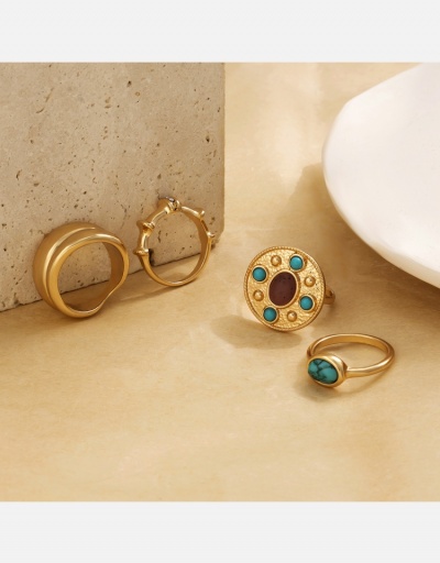 Replica Hip Hop Ladies Geometric Ring Sets #795708 $7.21 USD for Wholesale