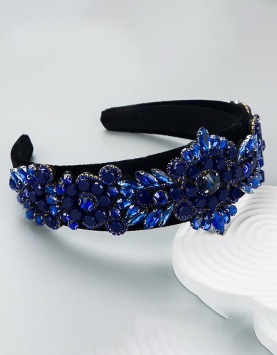 Replica Vintage Colorful Rhinestone Women Stylish Headbands #795712 $21.70 USD for Wholesale