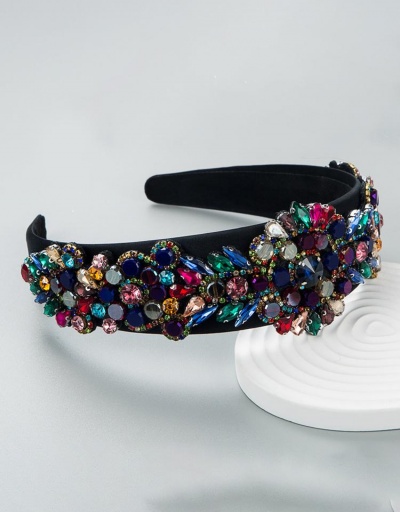 Replica Vintage Colorful Rhinestone Women Stylish Headbands #795712 $21.70 USD for Wholesale