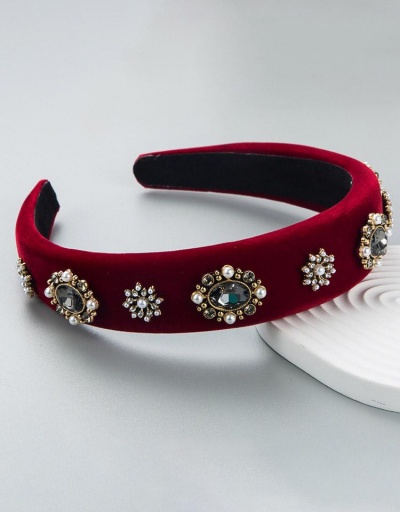 Replica Vintage Faux Pearl Decor Women Fashion Headbands #795714 $12.84 USD for Wholesale