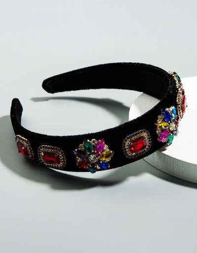 Replica Baroque Rhinestone Flower Designer Headbands #795718 $16.02 USD for Wholesale