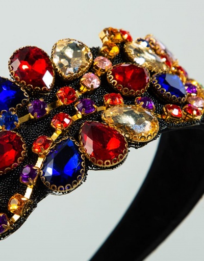 Replica Baroque Style Colorful Rhinestone Headbands For Women #795719 $23.04 USD for Wholesale