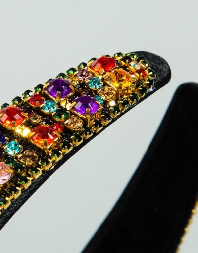 Replica Baroque Style Colorful Rhinestone Headbands For Women #795719 $23.04 USD for Wholesale