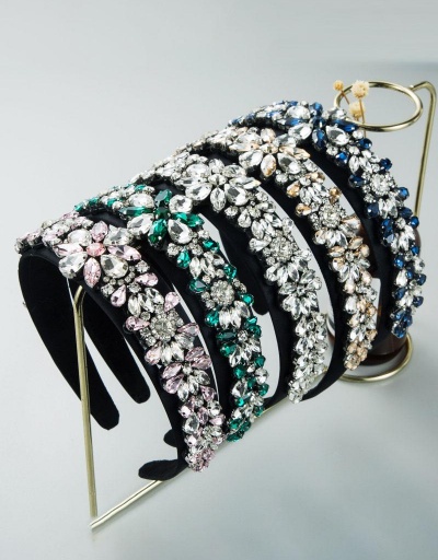 Shinny Contrast Color Flower Hair Hoop #795731 $14.03 USD, Wholesale Fashion Hair Accessories