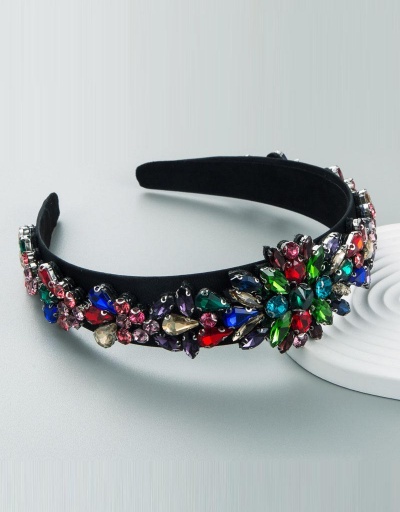 Replica Baroque Multicolored Rhinestone Wash Hair Hoop #795734 $15.74 USD for Wholesale